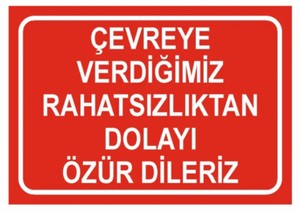 Emek 25x35 Çevreye Vereceğimiz Rahatsızlıktan Dolayı Özür Dileriz