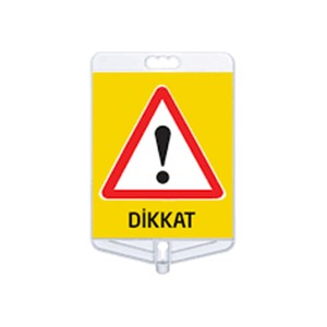 Selective Dikkat Uyarı Tabelası Çift Taraflı