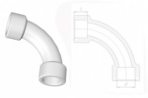 Fırat Boru Pprc Ø20 Kavisli Dirsek (dişi)
