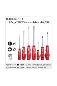  Ceta Form 7 Parça Torex Tornavida Takımı - Düz/yıldız