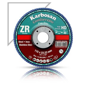 Karbosan Comfortlıne Flap Disk Zr Zxr11 Sd 115 Mm 80 Kum Konik