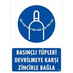 Emek 25x35 Basınçlı Tüpleri Devrilmeye Karşı Zincirle Bağla