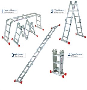 Saraylı 4x4 Çok Amaçlı Akrobat Merdiven