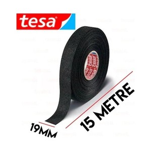  Tesa 51608 Polyester Tüylü Siyah Bez Bant 15x19